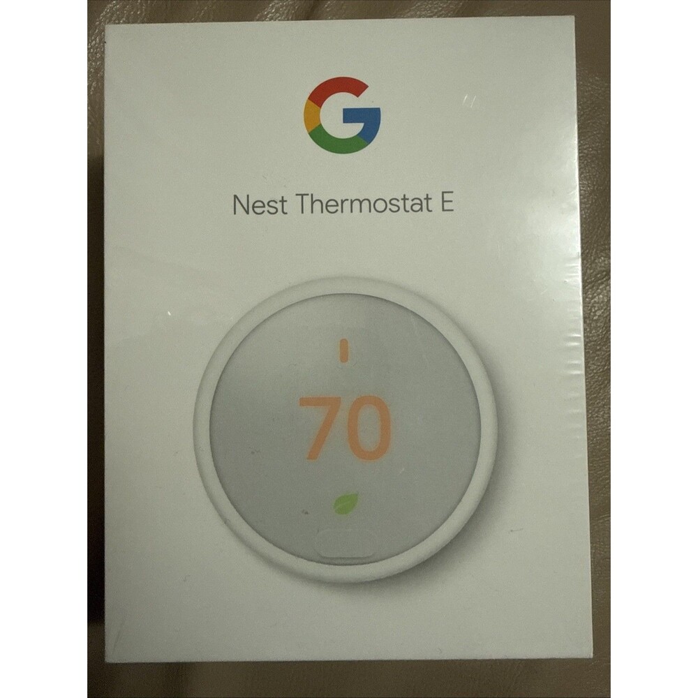 NEW Google (T4000ES) Nest Thermostat E Smart Thermostat White Works W Alexa